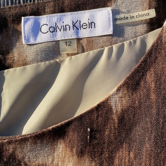 Calvin Klein Leopard Structured Sleeveless Sheath Dress - Picture 2 of 3